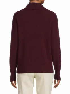 Women Bruno Magli Johnny Collar Cashmere Sweater
