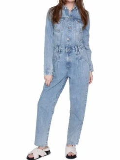 Women Blue Revival Jolie Denim Utility Jumpsuit