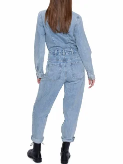 Women Blue Revival Jolie Denim Utility Jumpsuit