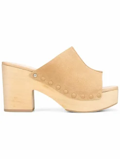 Sam Edelman Josselyn Studded Suede Platform Mules