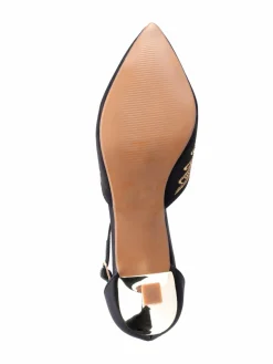 Lady Couture Kate Embroide Ankle Strap Pumps