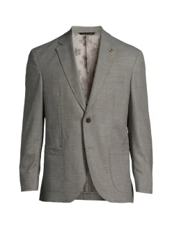 Ted Baker London Blazers & Sportcoats|Keith Wool Blend Blazer Grey