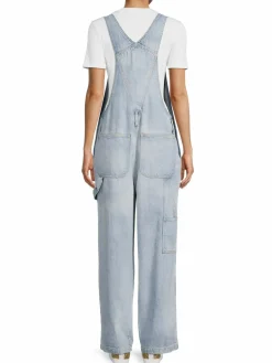 Women Boyish Kenny Light Wash Denim Jumpsuit
