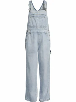 Women Boyish Kenny Light Wash Denim Jumpsuit