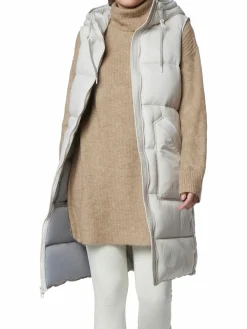Women Andrew Marc Kerr Long Quilted Puffer Vest