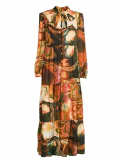 Women Marie Oliver Khloe Abstract Tie Neck Maxi Dress