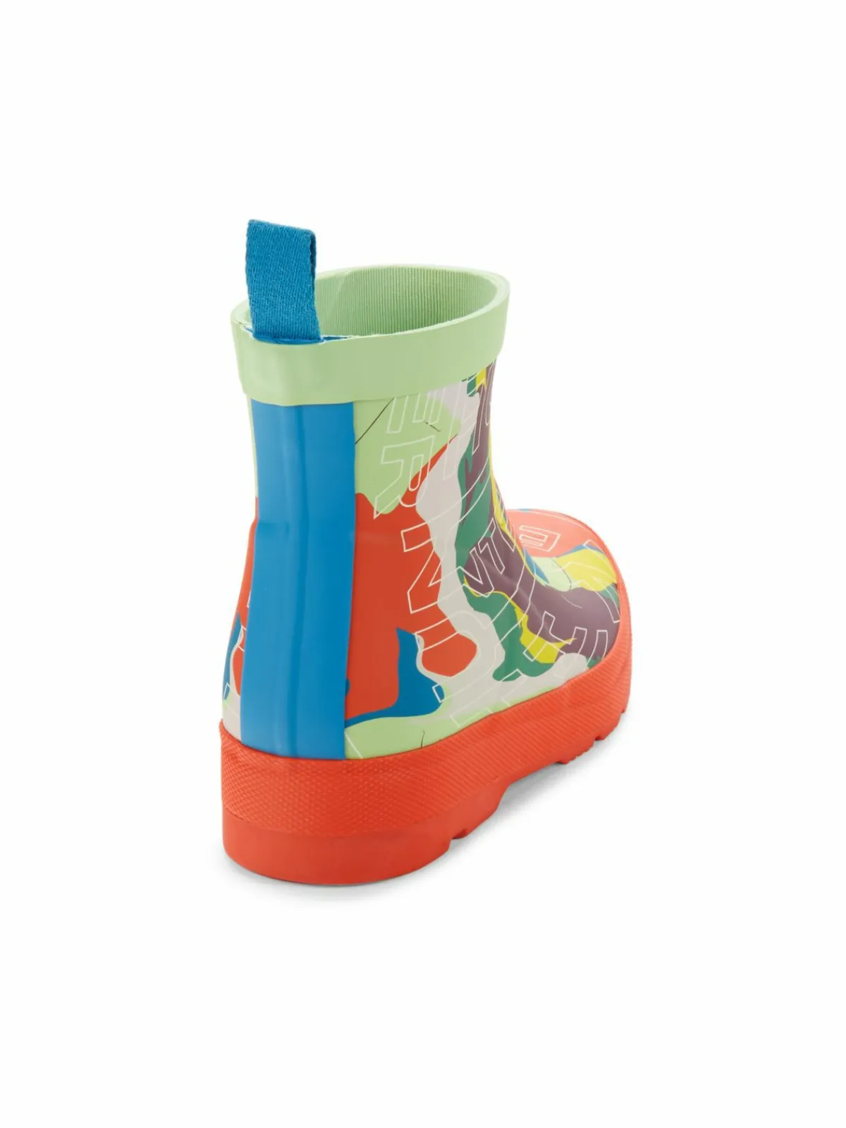 Hunter Kid's Multicolor Play Logo Print Boots