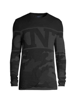 KNT by Kiton Cashmere|Knit Camo Sweater Black Grey