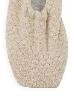 Skin Knit Square-Toe Ballet Slippers