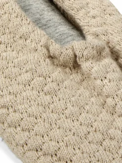 Skin Knit Square-Toe Ballet Slippers