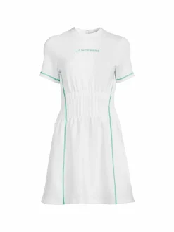 Women J.Lindeberg Krystal Cinched Waist Tipped Dress