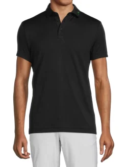 J.Lindeberg Activewear|Kv Regular Fit Polo Black