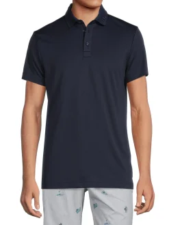 J.Lindeberg Activewear|Kv Regular Fit Polo Navy