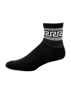 Versace Socks|La Greca Cotton Blend Socks