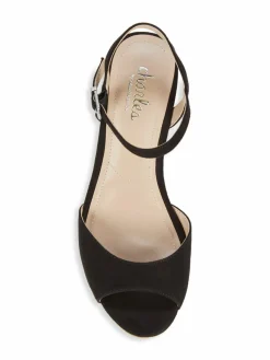 Charles by Charles David Lambert Microsuede Cork Wedge Sandals