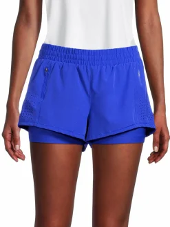 Women Spyder Laser Cut Running Shorts