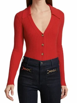 Women Veronica Beard Lazana Cashmere Ribbed Cardigan
