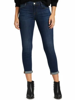 Women Frame Le Garcon Mid Rise Straight Jeans