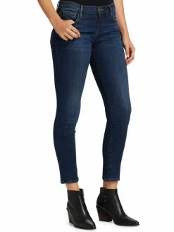 Women Frame Le Garcon Mid Rise Straight Jeans