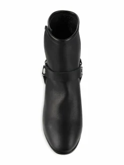 Zadig & Voltaire Leather Block Heel Ankle Boots