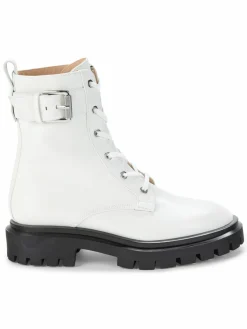 Stuart Weitzman Leather Combat Boots