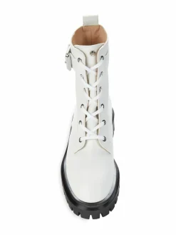 Stuart Weitzman Leather Combat Boots
