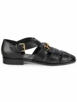 cavalli CLASS Leather Fisherman Sandals