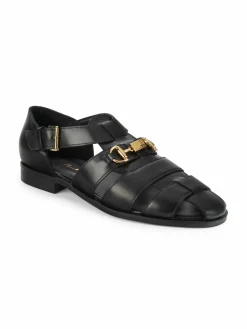 cavalli CLASS Leather Fisherman Sandals