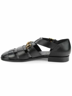 cavalli CLASS Leather Fisherman Sandals