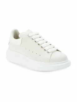 Alexander McQueen Leather Low Top Sneakers