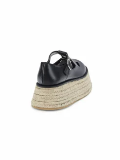 Burberry Leather Platform Mary Janes