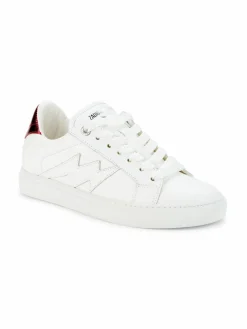 Zadig & Voltaire Leather Platform Sneakers