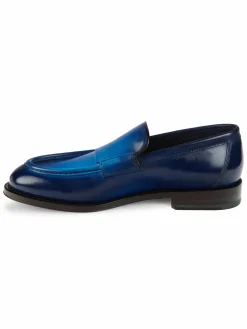 Santoni Leather Slip On Shoes