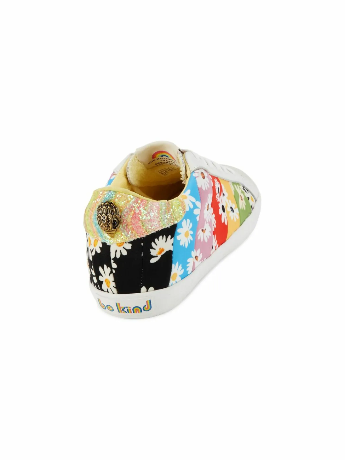 Kurt Geiger London Lexi Floral Glitter Sneakers