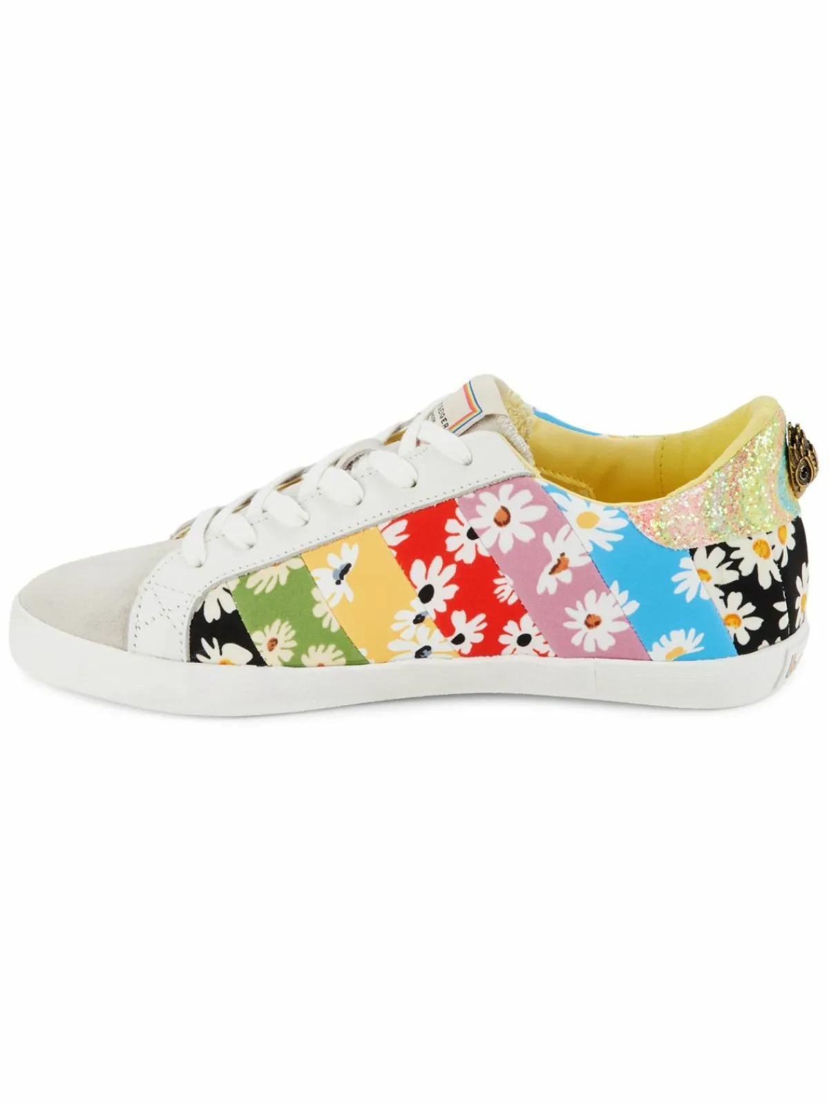 Kurt Geiger London Lexi Floral Glitter Sneakers