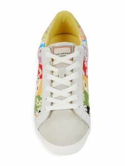 Kurt Geiger London Lexi Floral Glitter Sneakers