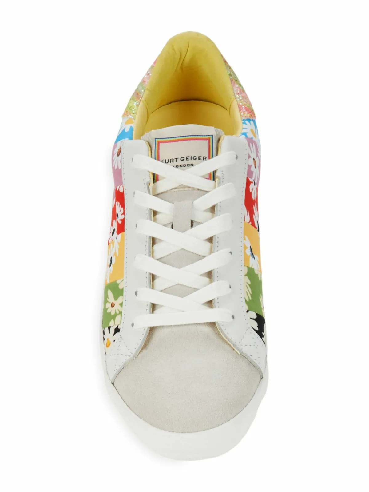 Kurt Geiger London Lexi Floral Glitter Sneakers