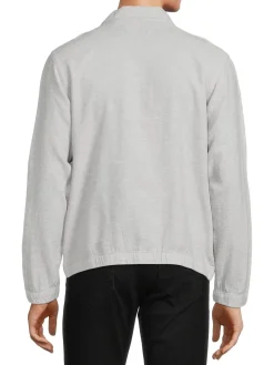 Saks Fifth Avenue Linen|Linen Blend Bomber Jacket