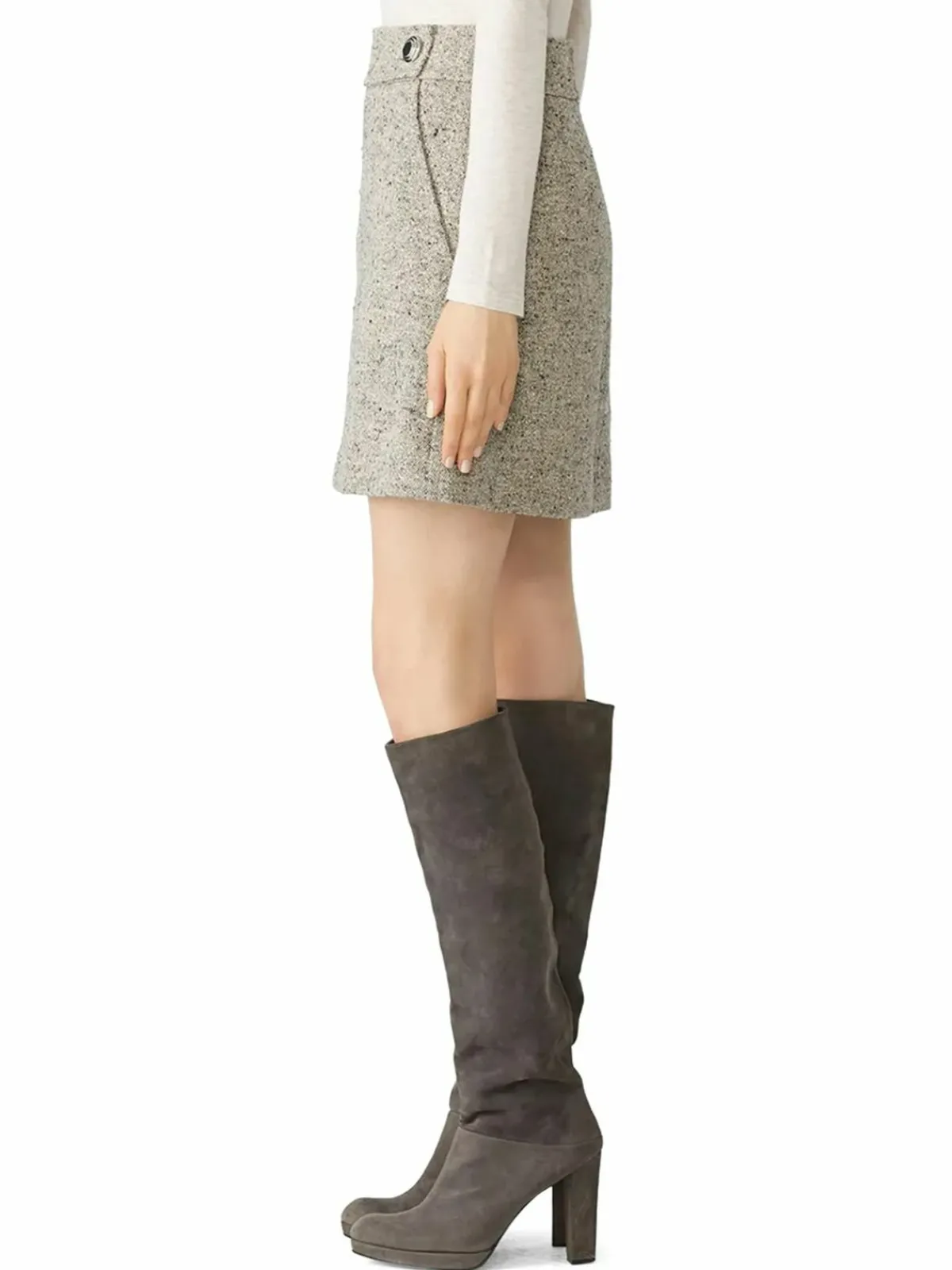 Women Tory Burch Linen Blend Mini Skirt