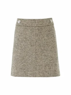 Women Tory Burch Linen Blend Mini Skirt