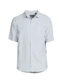 Saks Fifth Avenue Linen|Linen Blend Short Sleeve Button Down Shirt