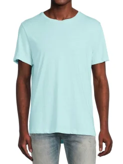 Stitch Note Linen|Linen Blend Tee Mint