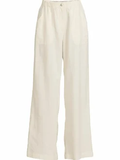 Women Max Studio Linen Blend Wide Leg Pants