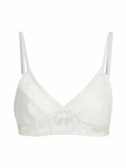 Women PatBO Linen Bralette Top