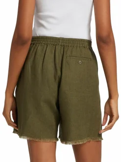 Women ATM Anthony Thomas Melillo Linen Pleated Shorts