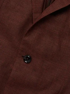 Ermenegildo Zegna Linen|Linen, Wool & Silk Blazer Dark Brown