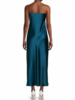 Women Renee C. Liquid Satin Midi Tube Dress