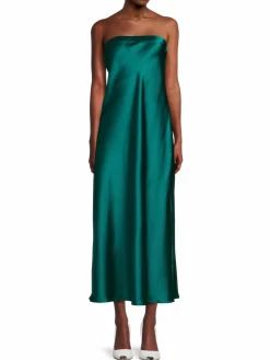 Women Renee C. Liquid Satin Midi Tube Dress