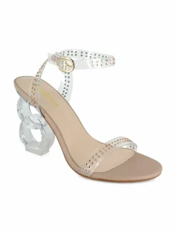 Bebe Lizah Sculptural Heel Sandals
