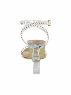 Bebe Lizah Sculptural Heel Sandals